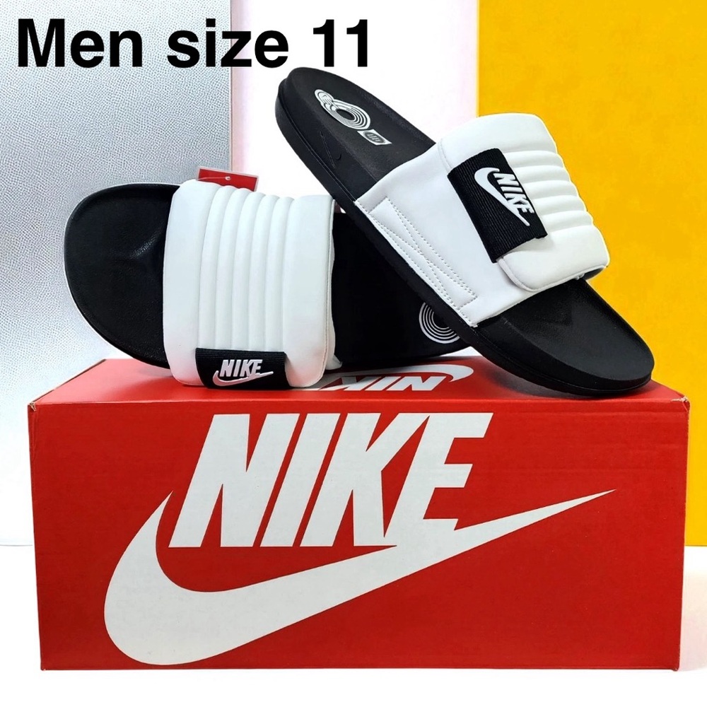 Nike Men's Offcourt Black and White Slide Sandals size 11